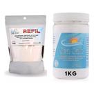 Cloreto De Sódio Limpeza Bebê 500g + Soro Lavagem Nasal 1kg