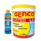 Cloro Genco 10kg com Limpa Bordas 1L Manutenção e Limpeza de Piscina