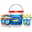 Cloro p/ Piscina 10kg + 5 barrilha 2kg +5 clarificante 1lt