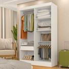Closet 1,20m Com 1 Gaveta Ambar Branco - M.a Closet 1,20m Com 1 Gaveta Ambar Branco - M.a