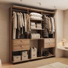 Closet 4 Gavetas Alasca Freijó Carraro