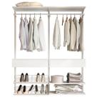 Closet Aberto Modulado Solteiro 165cm Eternity Branco