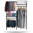 Closet arara aramado trilho parede super resistente moderno 1,30m