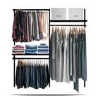Closet arara aramado trilho parede super resistente moderno 1,90m Closet arara aramado trilho parede super resistente moderno 1,90m