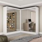 Closet Casal Belém 4 Portas Premium 4 Gavetas Carioca Móveis