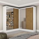 Closet Casal Duplo Belém 4 Portas 4 Gavetas Carioca Móveis