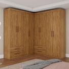Closet Casal Duplo Lu 8 Portas 4 Gavetas Cinamomo