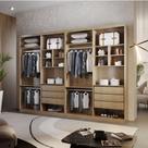 Closet Casal Fenix Premium 6 Gavetas 16 Prateleiras MDF Rufato