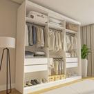 Closet Casal Paris sem Portas 4 Gavetas Minastex