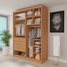 Closet Casal sem Portas 4 Gavetas 100% MDF Eloá Cinamomo