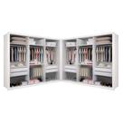 Closet Casal Sem Portas 8 Gavetas Paris Duo Premium Minastex