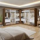 Closet Casal sem Portas 8 Gavetas Paris Duo Premium Yescasa