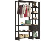 Closet com 1 Cabideiro, 2 Gavetas e 8 Prateleiras EY101-106 Linha Yes Emovell