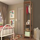 Closet com 1 cabideiro e 2 Prateleiras EY105 LinhaYes Emovell