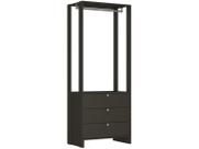 Closet com 1 cabideiro e 3 Gavetas EY102 Linha Yes Emovell