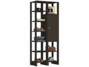 Closet com 1 Porta com 2 prateleias e 9 nichos externos EY104-107 Linha Yes Emovell