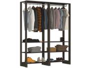 Closet com 2 Cabideiros e 6 prateleiras EY101-101 Linha Yes Emovell