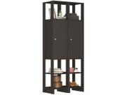 Closet com 2 Portas com 2 prateleiras cada, e 6 nichos EY107-107 Linha Yes Emovell