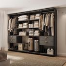 Closet com 4 Gavetas Alasca Preto Touch Carraro Closet com 4 Gavetas Alasca Preto Touch Carraro