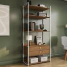Closet/Estante Modular 2 gavetas e 3 prateleiras 89cm Estilo Industrial LI049 Kappesberg Industrial