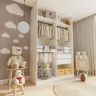 Closet Infantil sem Portas 2 Gavetas Júlia