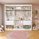 Closet Infantil sem Portas 4 Gavetas Isadora