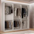 Closet Light 3 prateleiras e 6 cabideiros convencional MDF Moderna Closet Light 3 prateleiras e 6 cabideiros convencional MDF Moderna