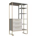 Closet Linha Destaques cor Arenas e Dourado MX1060 Maxicasa