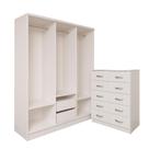 Closet Lisboa com Cômoda 10 Gavetas Premium Marbela