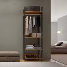 Closet Modulado 1 Cabideiro 4 Prateleiras 73,5cm TW402 Pradel Móveis