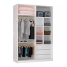 Closet Modulado 159,2cm (Altura: 236cm) 3 Gavetas Sem Porta Prestige Luciane