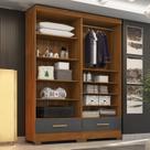 Closet Modulado 2 Peças 2 Gavetas Smart Versatile Espresso Móveis