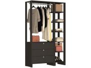 Closet Modulado 2 Peças com 1 Cabideiro 3 Gavetas e 7 Nichos Yes
