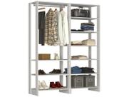 Closet Modulado 2 Peças com 1 Cabideiro e 9 Nichos Yes