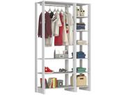 Closet Modulado 2 Peças com 1 Cabideiro e 9 Nichos Yes