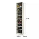 Closet Modulado 50,3cm Sapateira (Altura: 236cm) Sem Porta Prestige Luciane