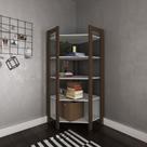 Closet Modulado Aberto - Estante de Canto 70,5x70,5cm com 5 Prateleiras AZ1020 Tecnomóbili