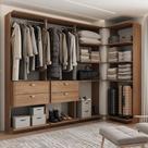 Closet Modulado Canto 4 Gavetas Alasca Freijó Carraro