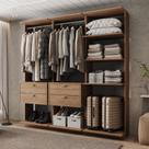 Closet Modulado com 4 Gavetas Alasca Freijó Carraro Closet Modulado com 4 Gavetas Alasca Freijó Carraro