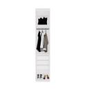 Closet Modulado Sem Portas com Gavetas 45 cm MDF Lotus Belmax Closet Modulado Sem Portas com Gavetas 45 cm MDF Lotus Belmax