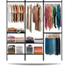 Closet Monte Como Quiser 17 pçs 1,90m linear - Smart Black