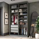Closet Solteiro 100% MDF BP 139,5cm 3 Gavetas Sion Closet Solteiro 100% MDF BP 139,5cm 3 Gavetas Sion