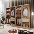Closet Solteiro Hera Premium 4 Gavetas 8 Prateleiras Rufato Imbuia Closet Solteiro Hera Premium 4 Gavetas 8 Prateleiras Rufato Imbuia