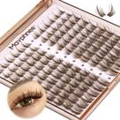 Clusters de cílios Mavphnee marrom CC curl 1016 mm 120 peças