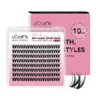 Clusters de cílios uCoolMe Flora Lash 10 mm D Curl 0,05 mm preto Clusters de cílios uCoolMe Flora Lash 10 mm D Curl 0,05 mm preto
