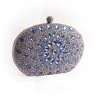 Clutch Festa/balada em Pedraria Prata E Azul - Camila Barros