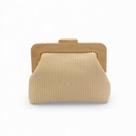 Clutch Madame Marie Palha Fecho Madeira