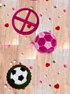 CM14 Cortador e marcador futebol bola confeitaria pasta americana