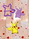 CM3 Cortador e marcador Pokemon confeitaria pasta americana