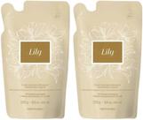 Cmbo com 2 Refil Hidratante acetinado lily 200ml